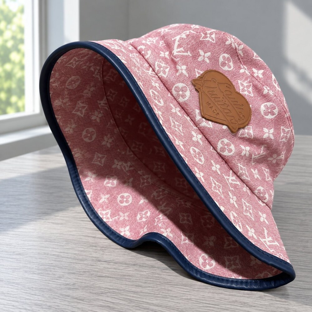 Louis Vuitton Pink Heart Bucket Hat - Picture 4 of 6